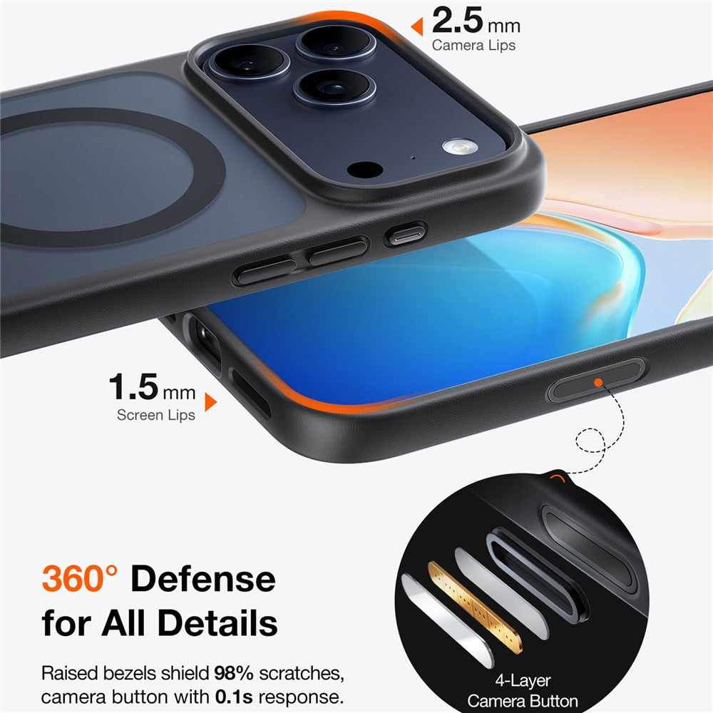 capa torras iphone 17 pro max magnética com acabamento matte