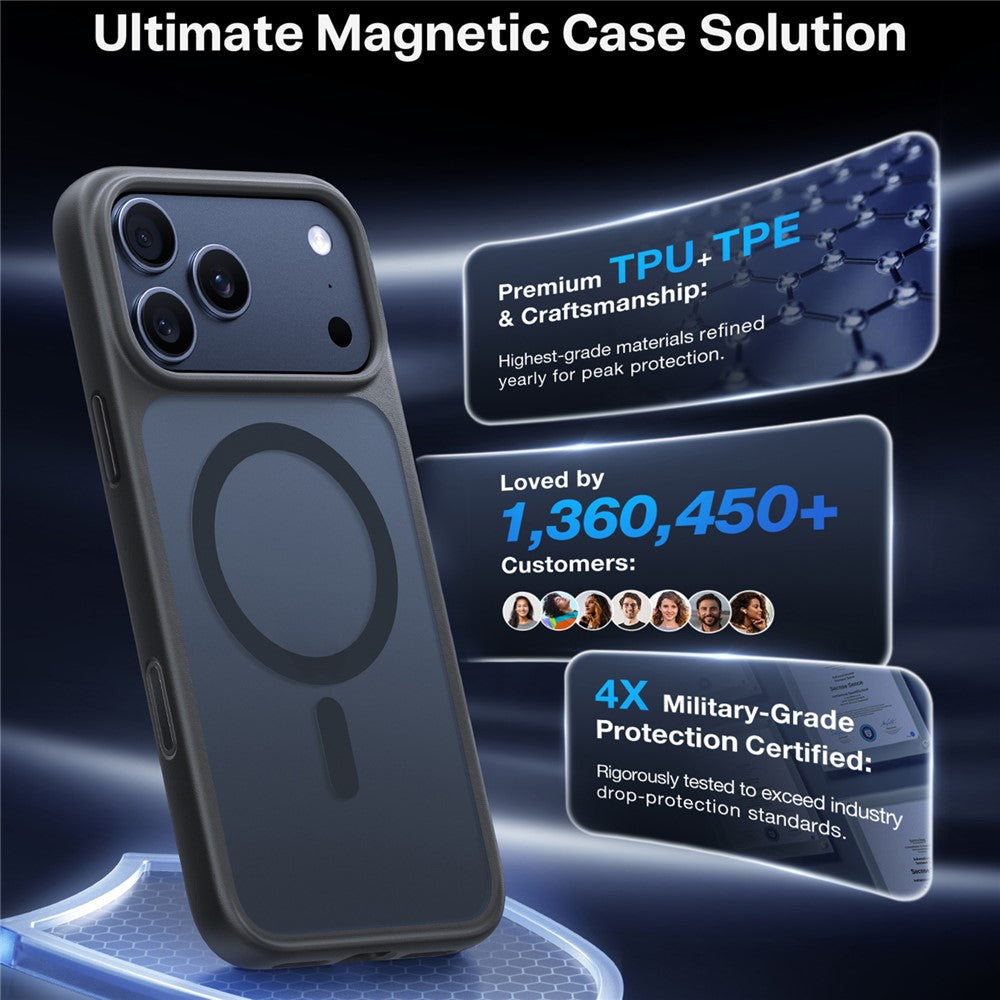 Torras Matte Magnetic Case for iPhone 17 Pro Max