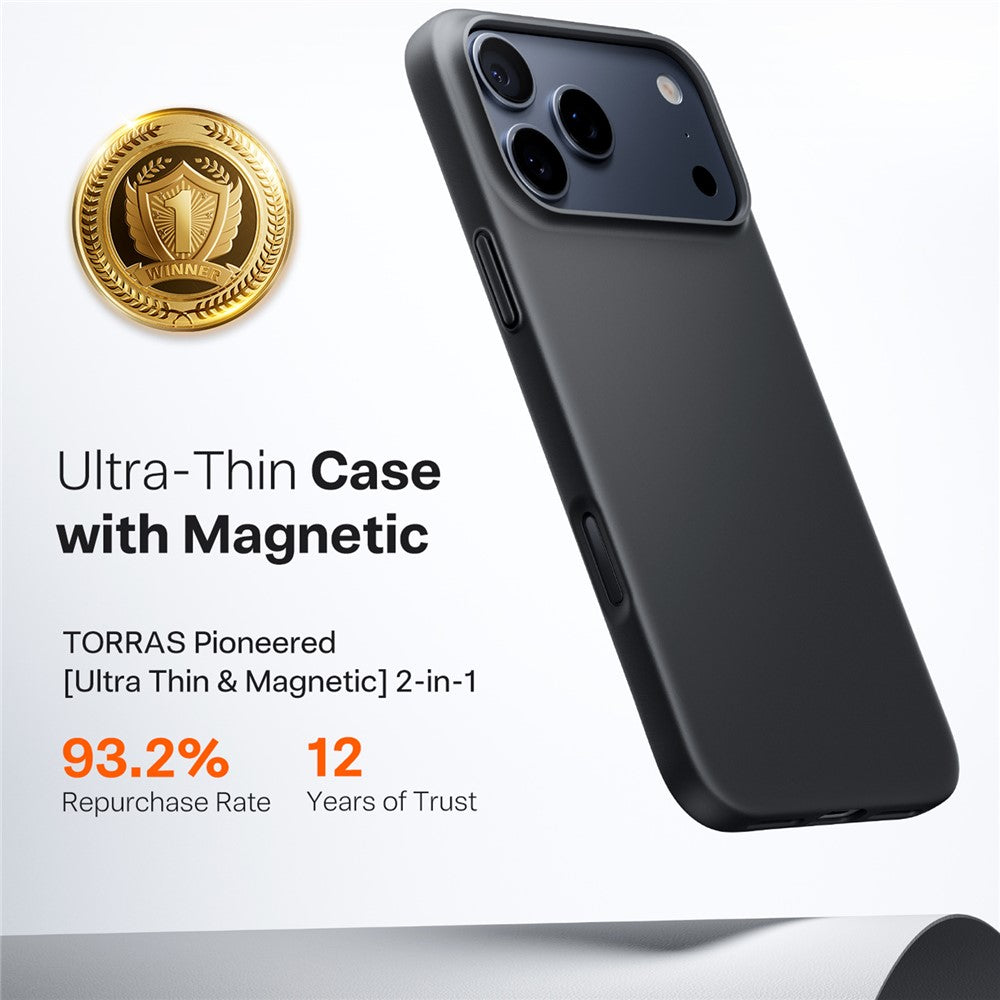 capa torras magsafe rígida pc resistente iphone 17 pro max