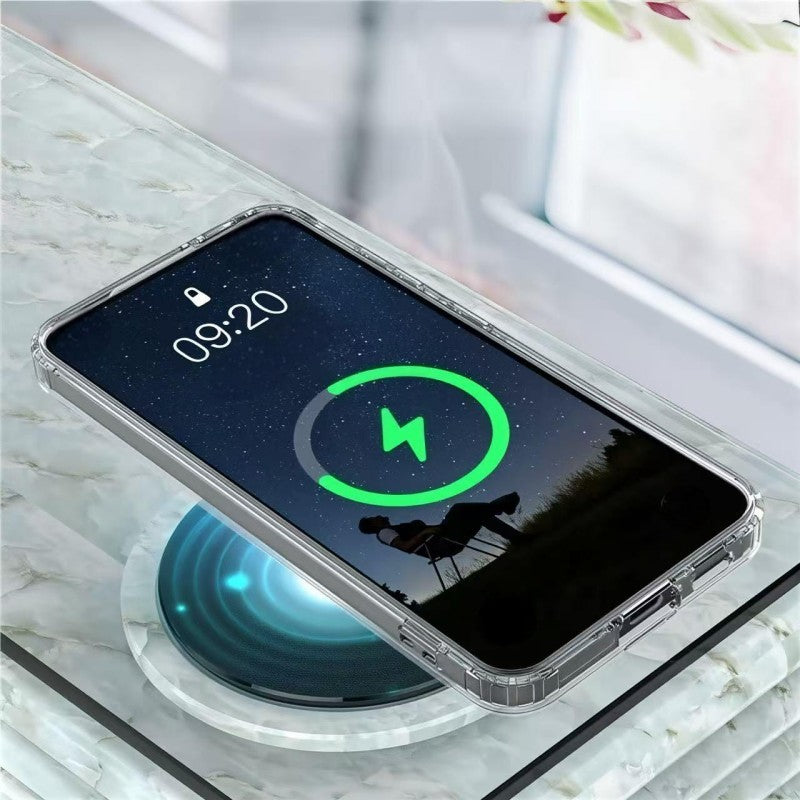 Capa Transparente MagSafe para Samsung A55 5G + 2 Películas