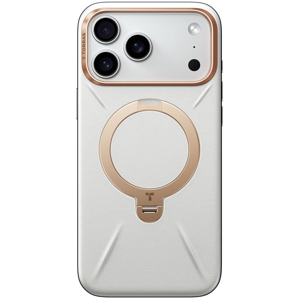 capa torras ostand em pele com magsafe iphone 17 pro max