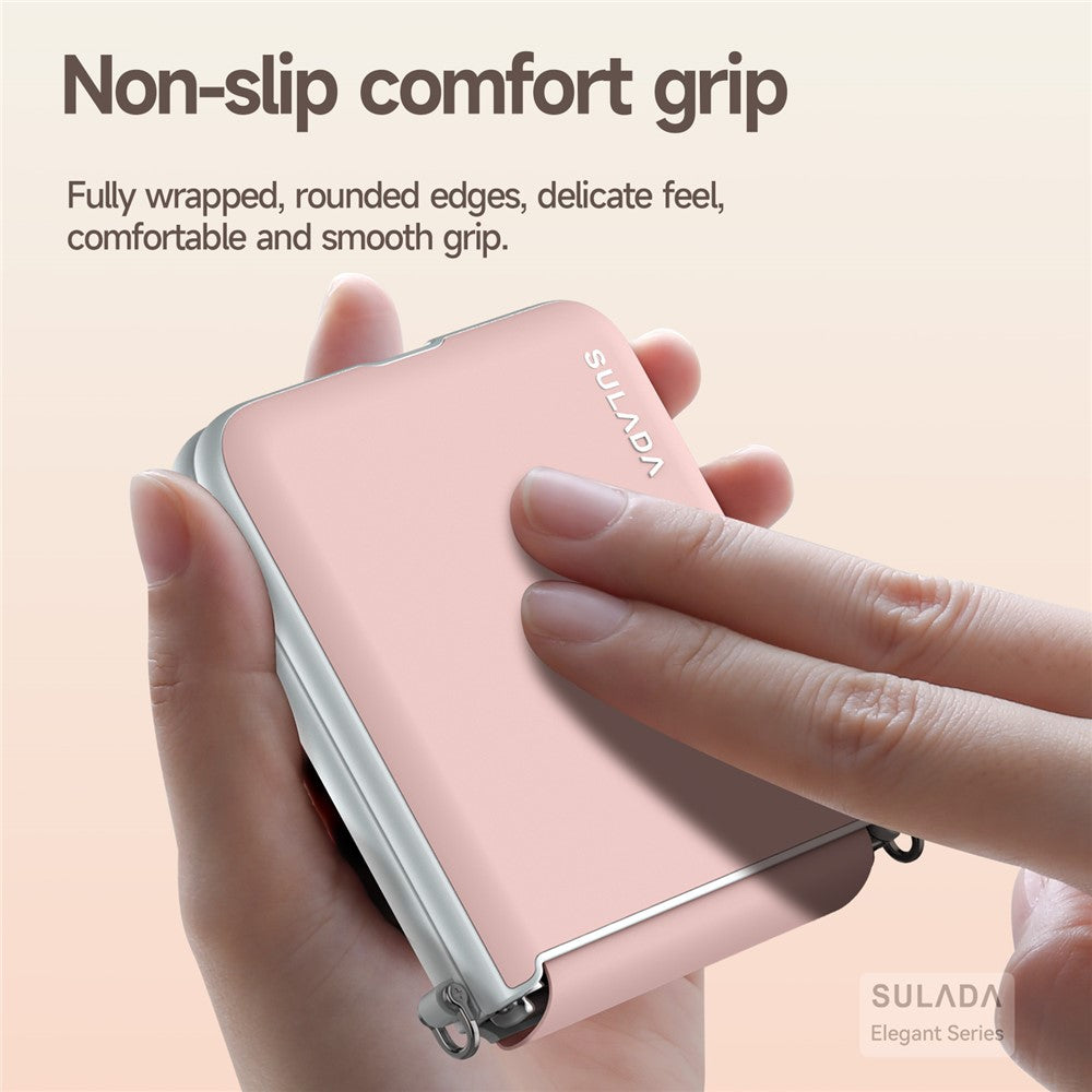 capa dobrável com alça strapleather samsung z flip7