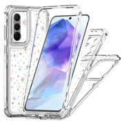 capa transparente com estrelas para samsung a36 e a56