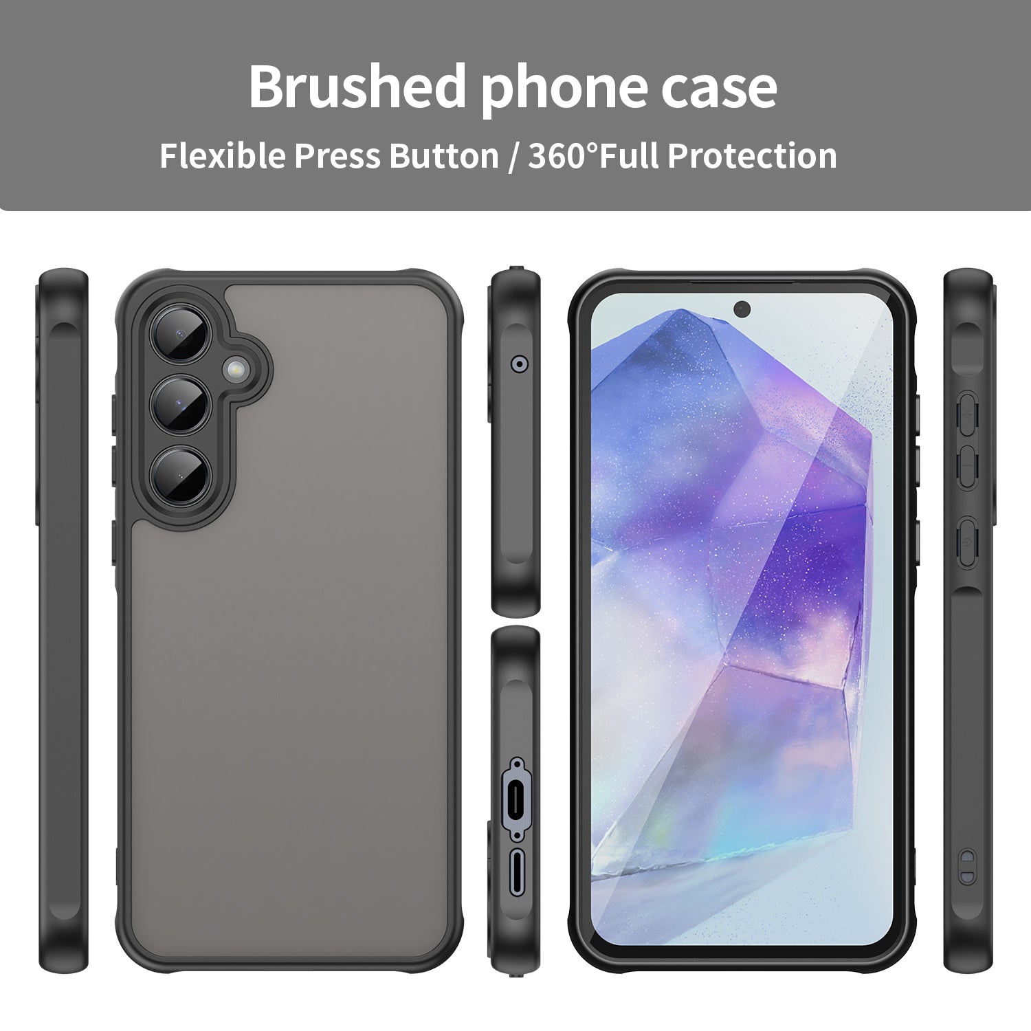 Capa SkinFlex FD para Samsung A55 5G + Película de Vidro