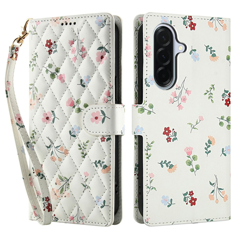 capa floral carteira samsung a36 a56 com relevo