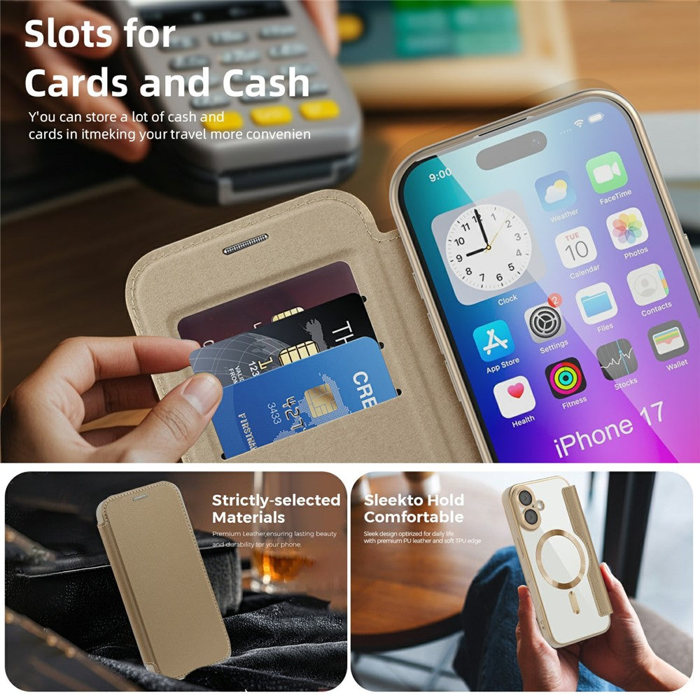 Capa LeatherShield Mag para iPhone 17