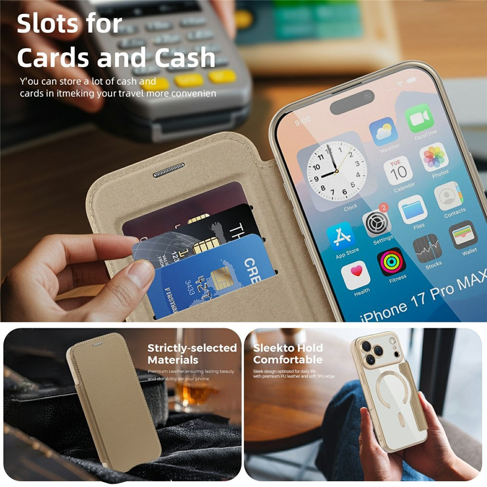 Capa LeatherShield Mag para iPhone 17 Pro Max