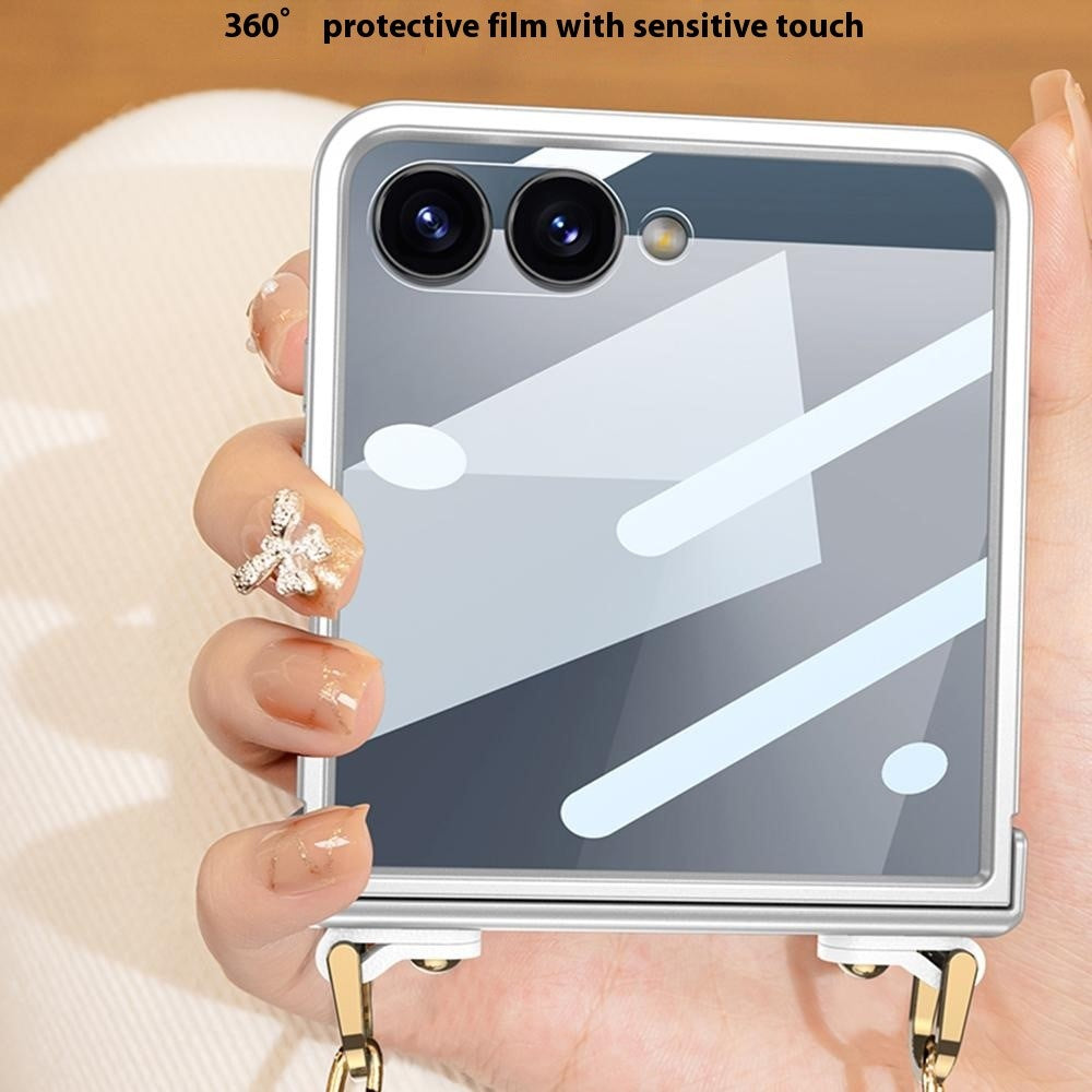 capa híbrida flexglass transparente samsung z flip7