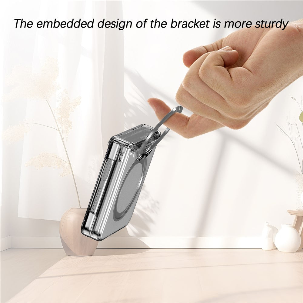 capa clearstand kickstand magnético samsung z flip7