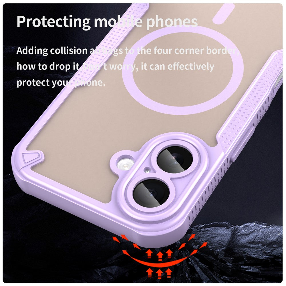 capa roxa TPU PC iPhone 17
