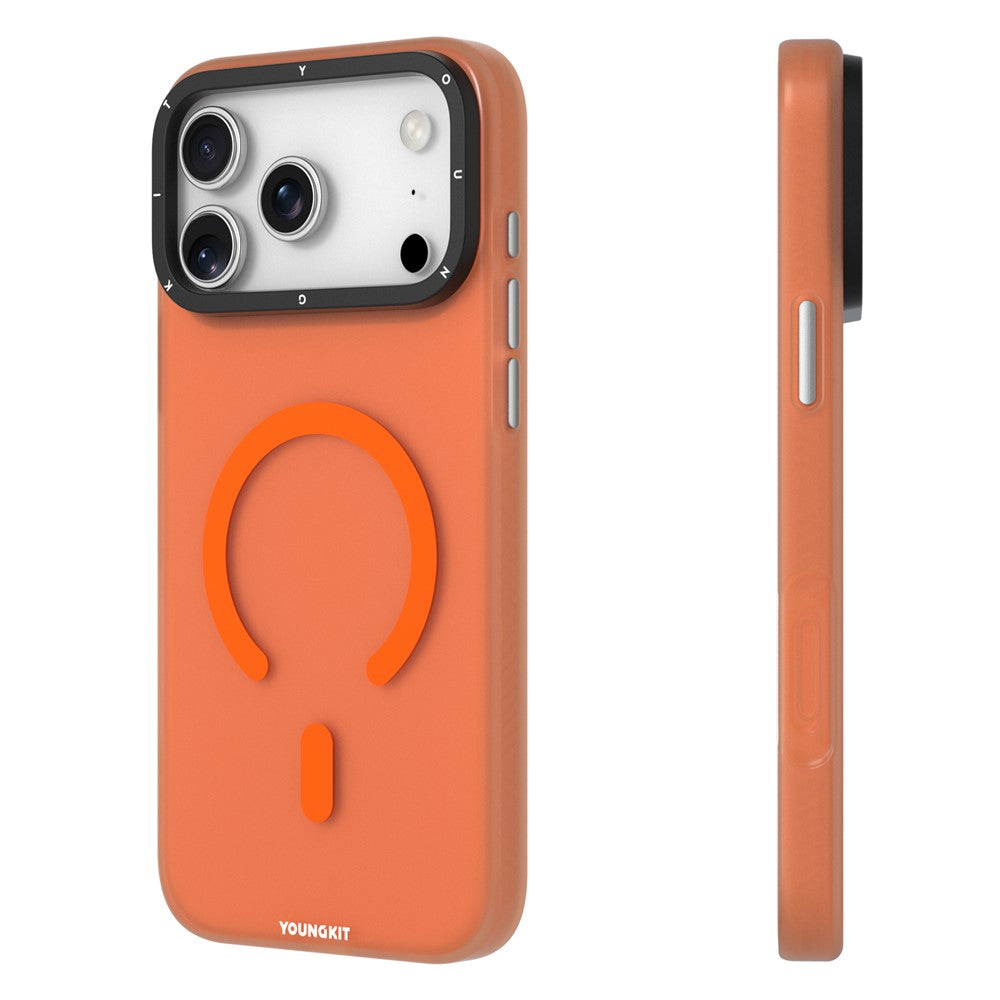 capa protetora laranja youngkit iphone 17 pro