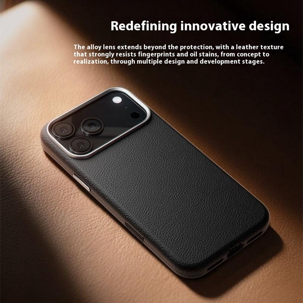 capa fina e sofisticada neoleather magsafe iphone 17 pro max