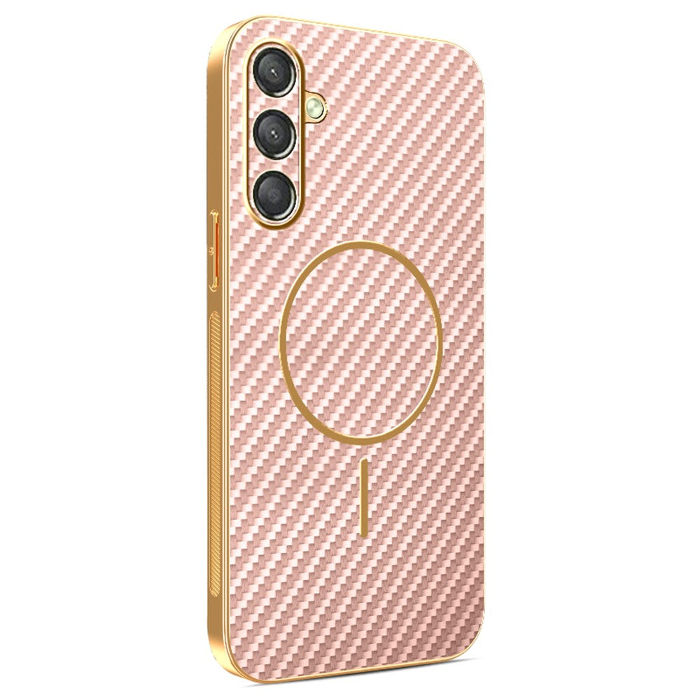 capa carbon electro para samsung a25 5g com textura fibra de carbono