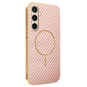 capa carbon electro para samsung s24 fe com textura fibra de carbono