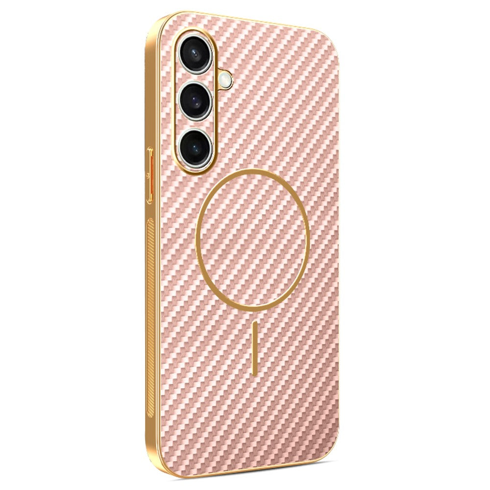 capa carbon electro para samsung s24 fe com textura fibra de carbono