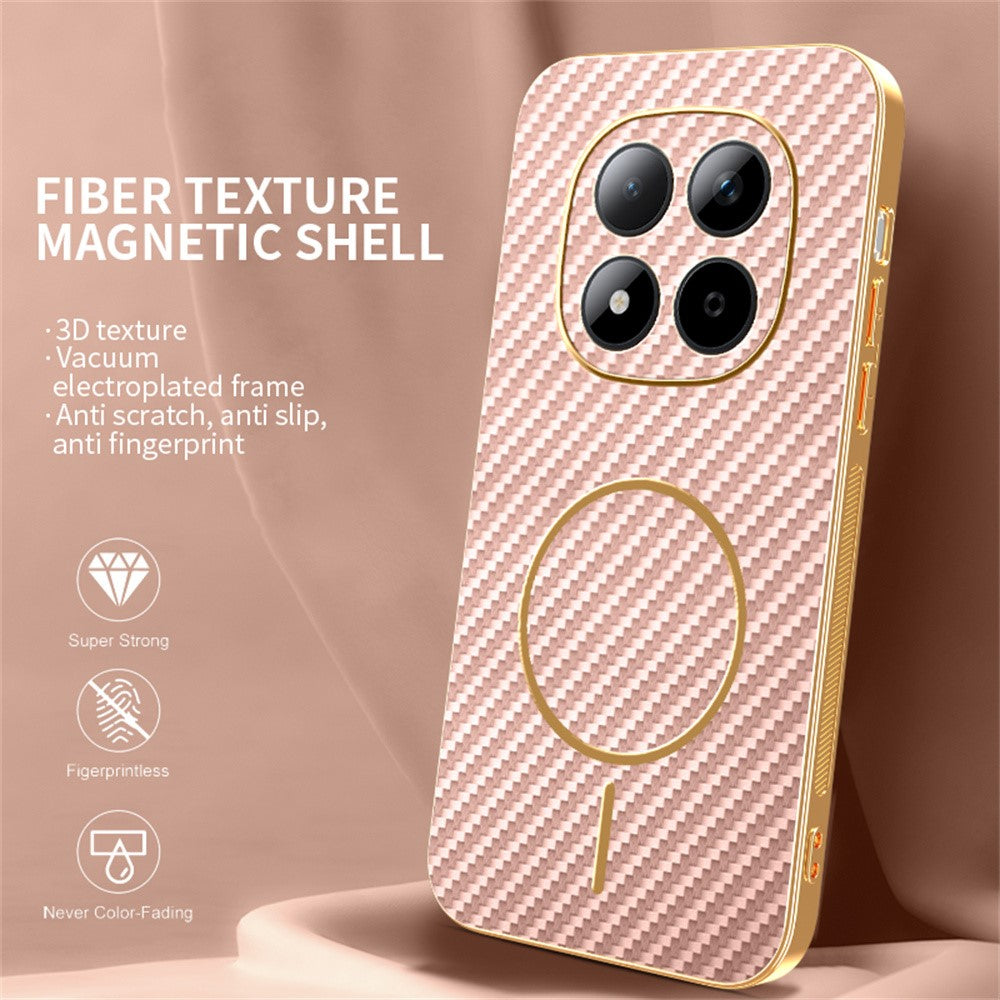 capa protetora carbon electro redmi note 15 pro 5g acabamento electroplated
