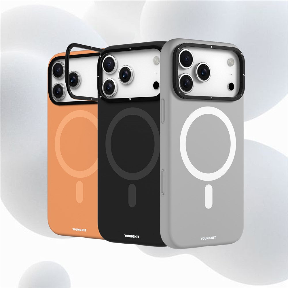 Capa Youngkit Lens Kickstand Silicone para iPhone 17 Pro