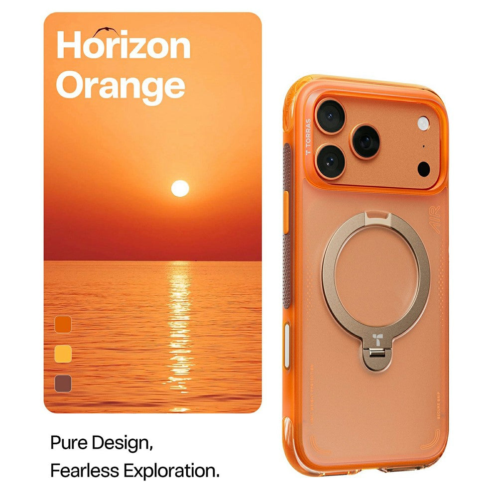 capa iphone 17 pro max torras ostand q3 air com suporte kickstand