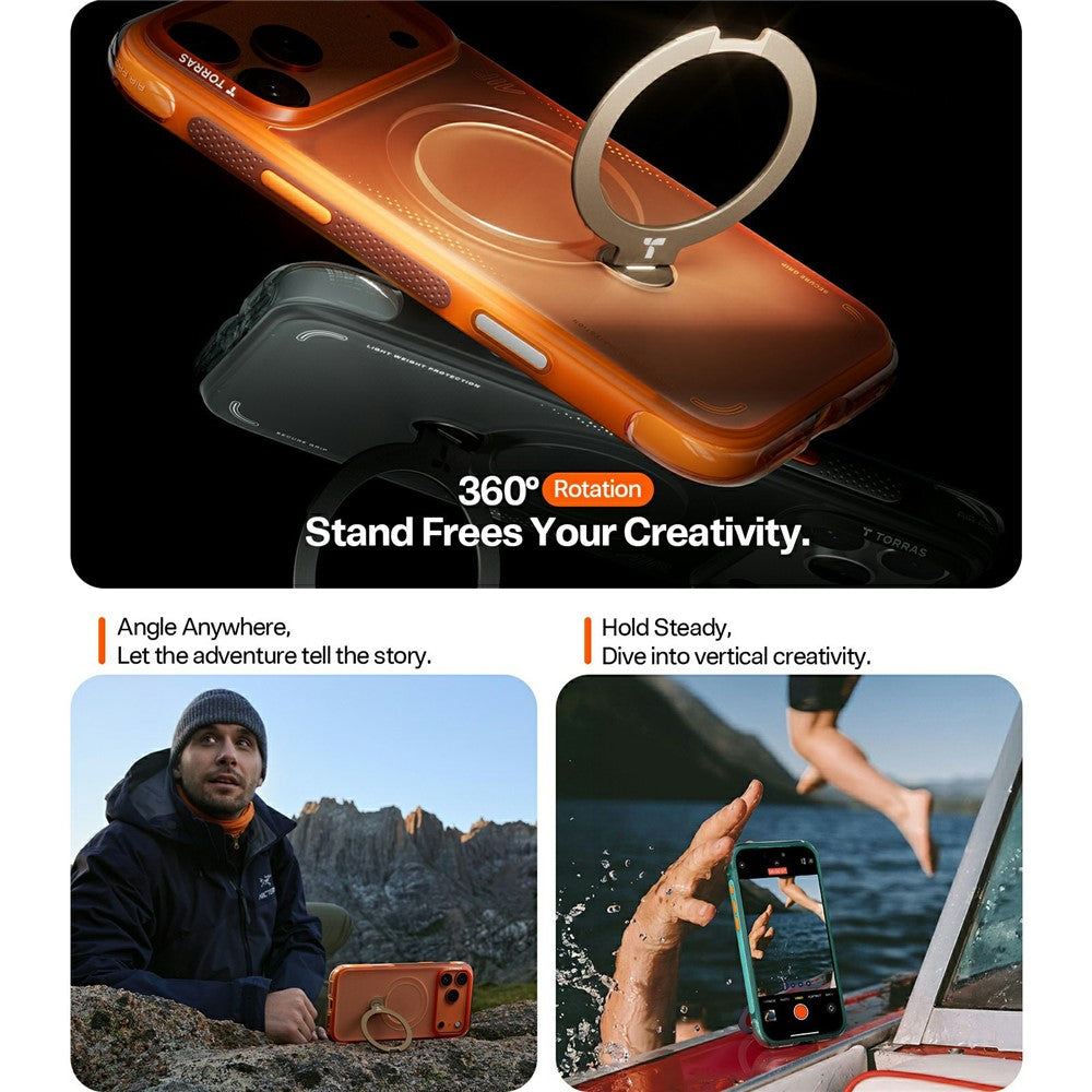 Torras Ostand Q3 Air Magnetic Case for iPhone 17 Pro Max