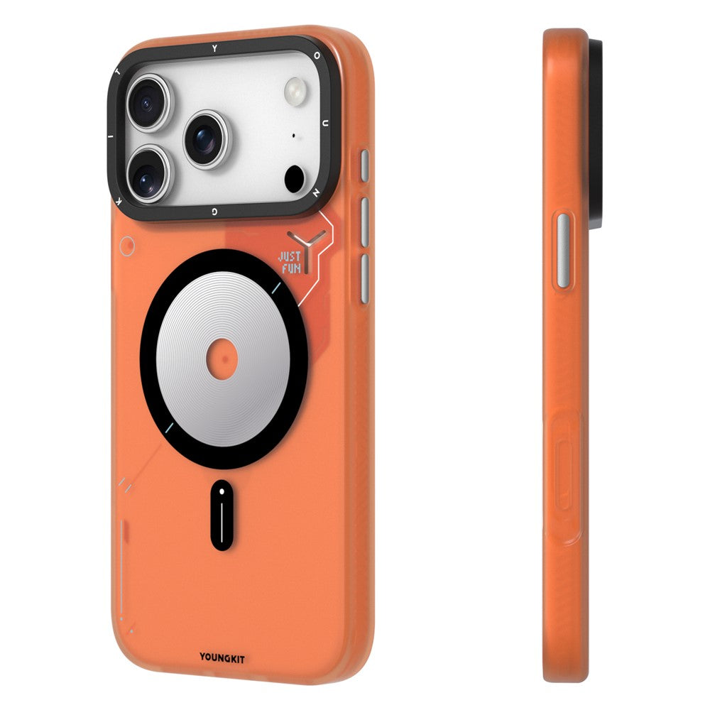 capa laranja youngkit magnética premium iphone 17 pro max