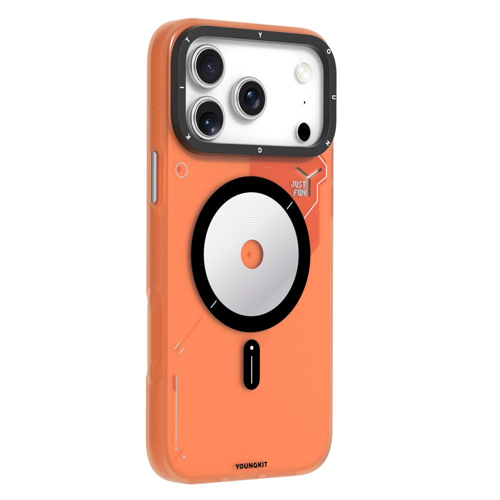 capa protetora youngkit tpu pc anti-choque para iphone 17 pro