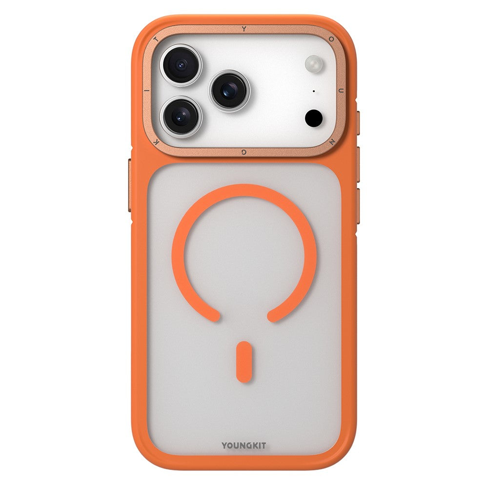capa youngkit skin touch matte para iphone 17 pro magsafe