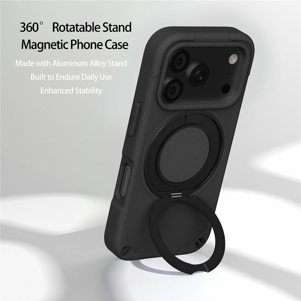 capa protetora iphone 17 pro max com suporte ajustável e carregamento rápido