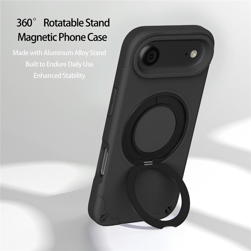 capa protetora iphone air com suporte ajustável e carregamento rápido