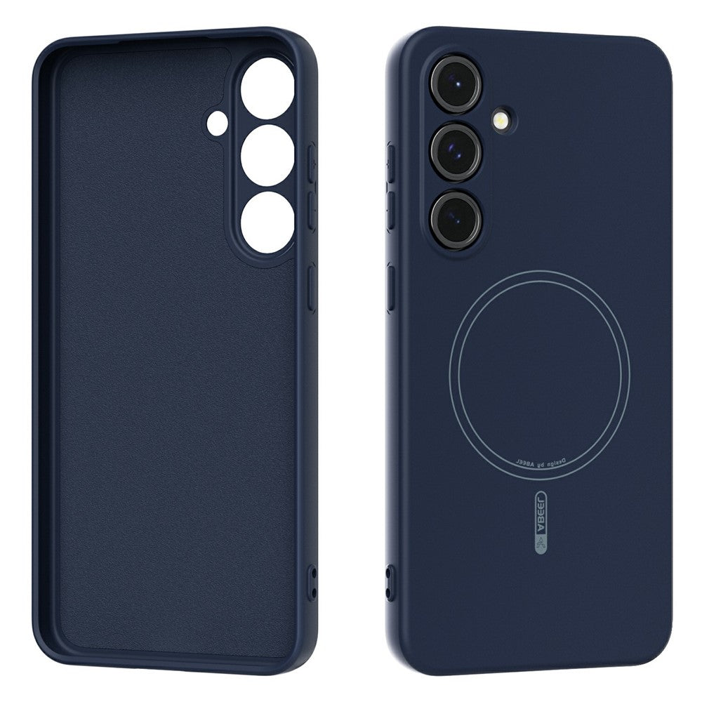 capa abeel em silicone líquido magsafe para samsung s24 plus