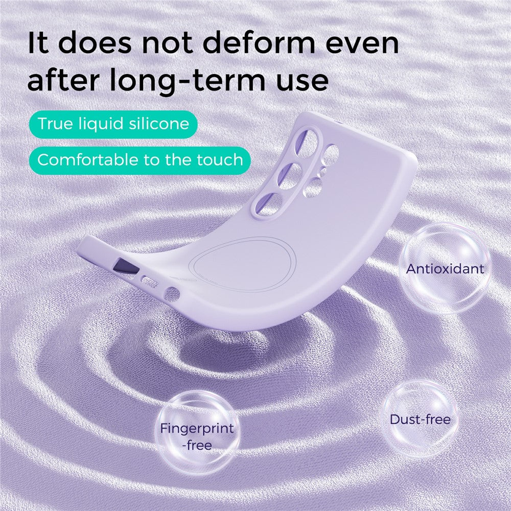 Capa Abeel em Silicone Líquido MagSafe para Samsung S24 Ultra