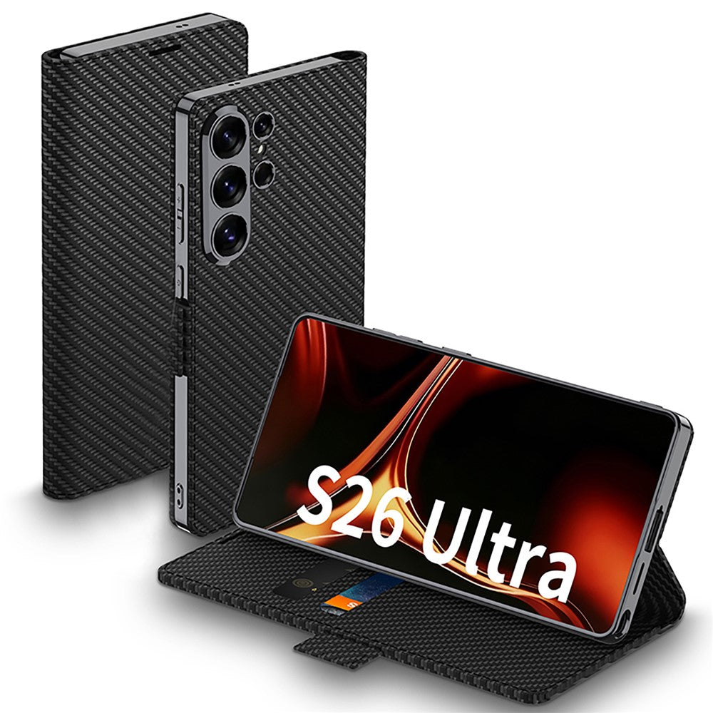 GKK Flip Case with Stand and Card Holder for Samsung S26 Ultra
