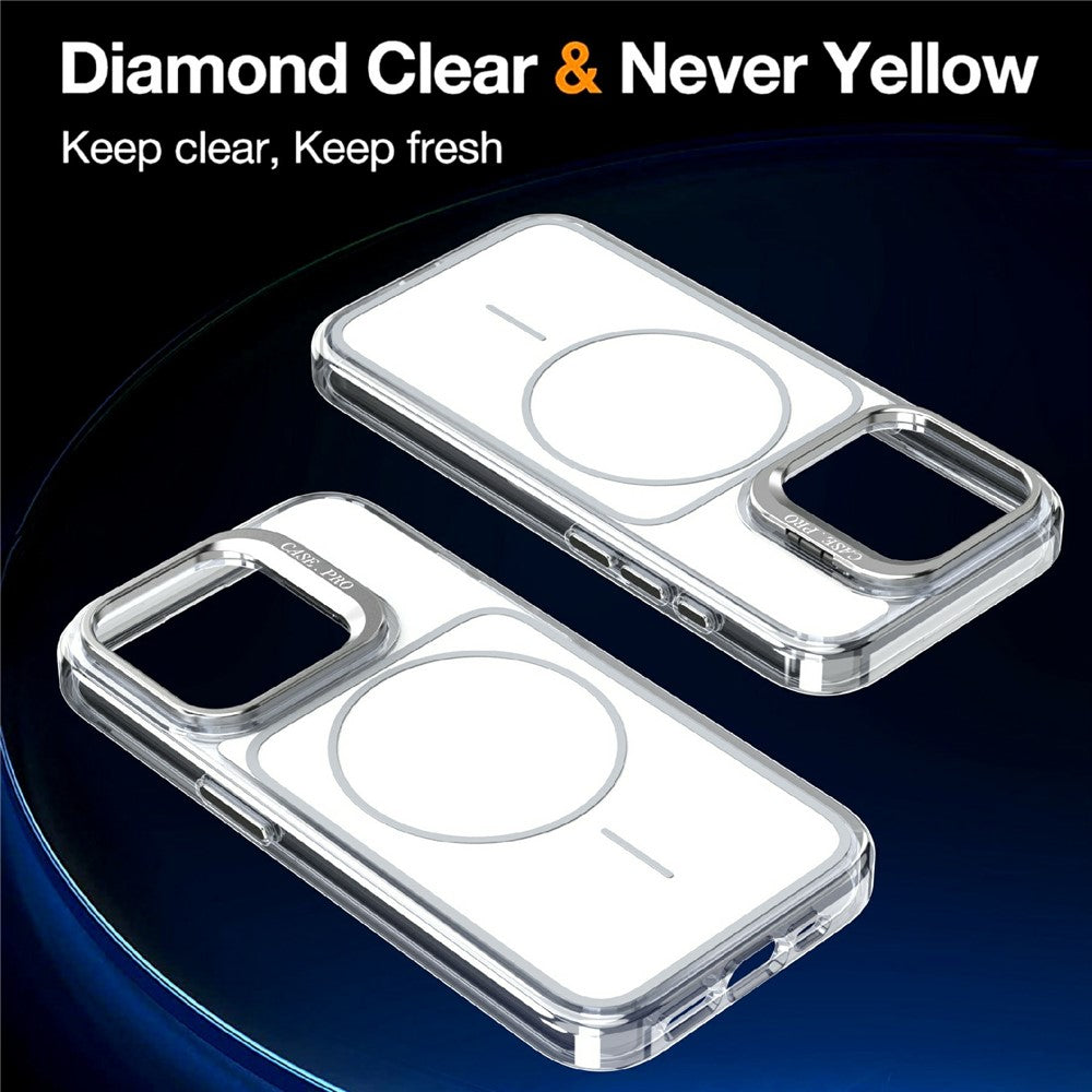 Capa MagSafe com Suporte Lens Stand para iPhone 15 Pro Max