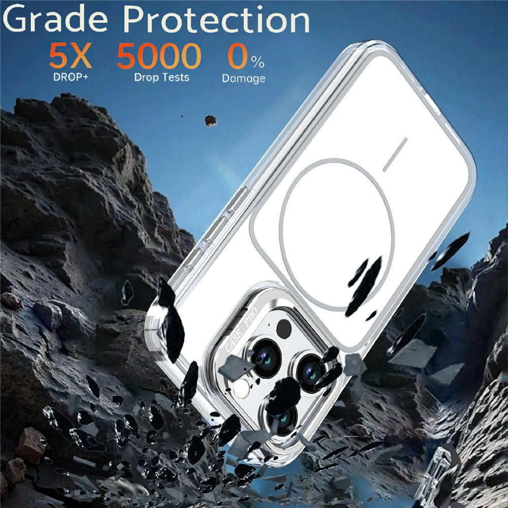Capa MagSafe com Suporte Lens Stand para iPhone 15 Pro Max