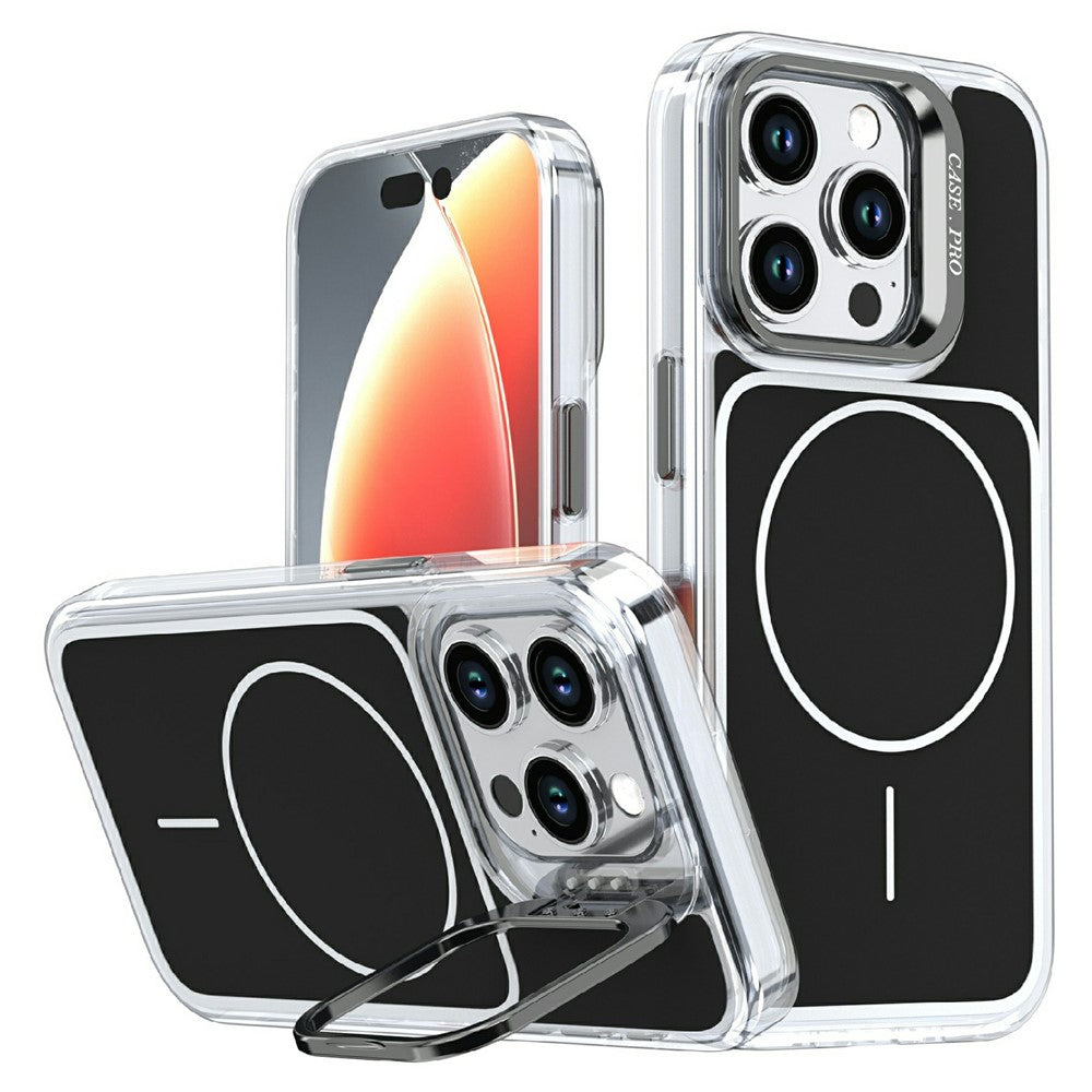 Capa MagSafe com Suporte Lens Stand para iPhone 15 Pro Max