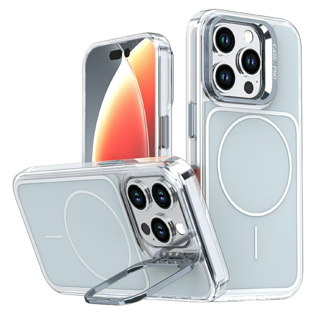 Capa MagSafe com Suporte Lens Stand para iPhone 15 Pro Max