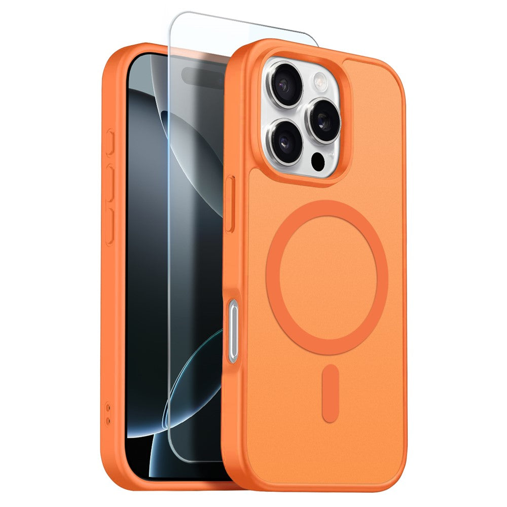 Capa NORTHJO Matte MagSafe com Vidro Temperado para iPhone 16 Pro Max