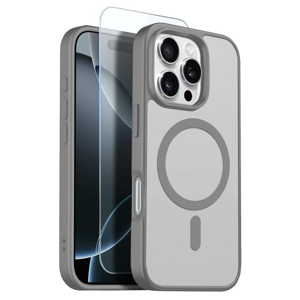 Capa NORTHJO Matte MagSafe com Vidro Temperado para iPhone 16 Pro Max