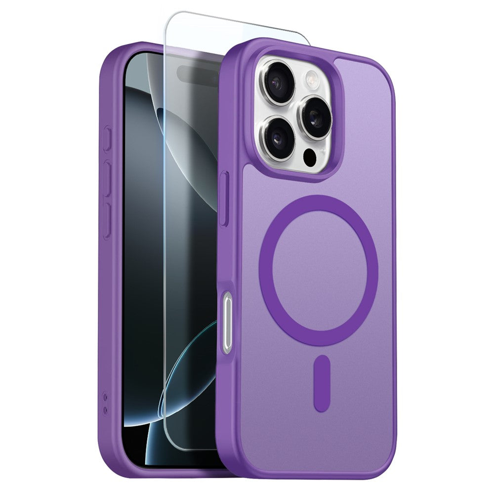 Capa NORTHJO Matte MagSafe com Vidro Temperado para iPhone 16 Pro Max