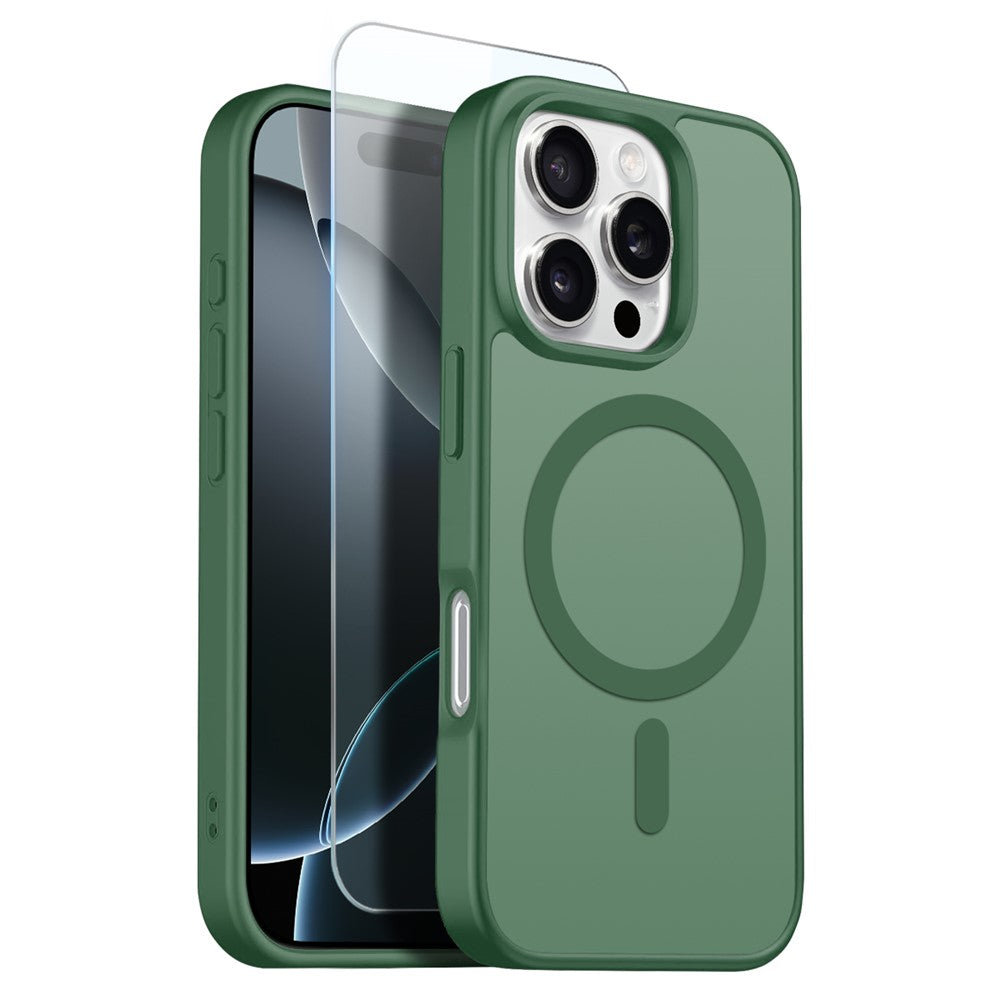 Capa NORTHJO Matte MagSafe com Vidro Temperado para iPhone 16 Pro Max
