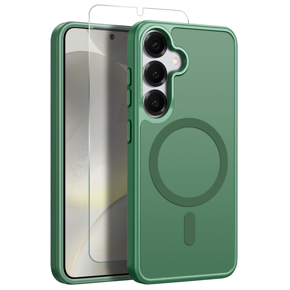 Capa NORTHJO Matte MagSafe com Vidro Temperado para Samsung S24+