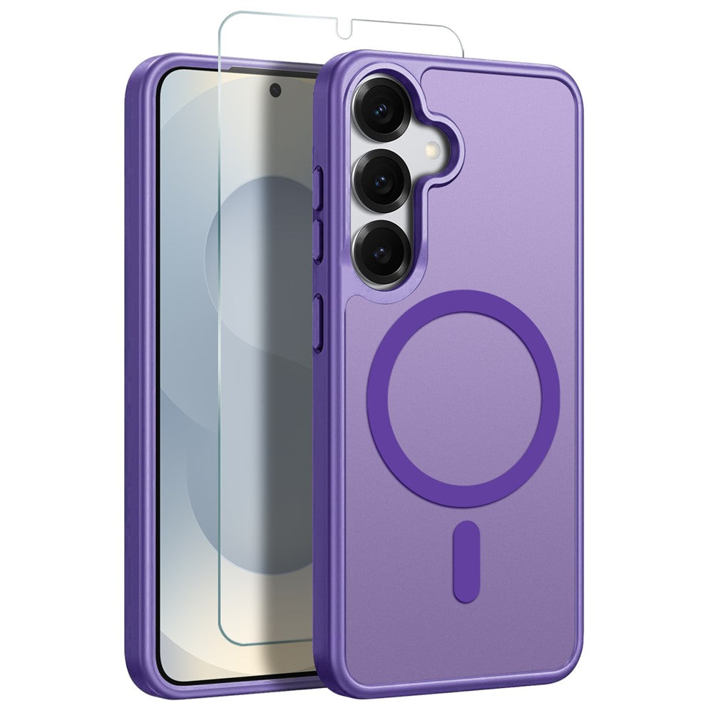 Capa NORTHJO Matte MagSafe com Vidro Temperado para Samsung S25