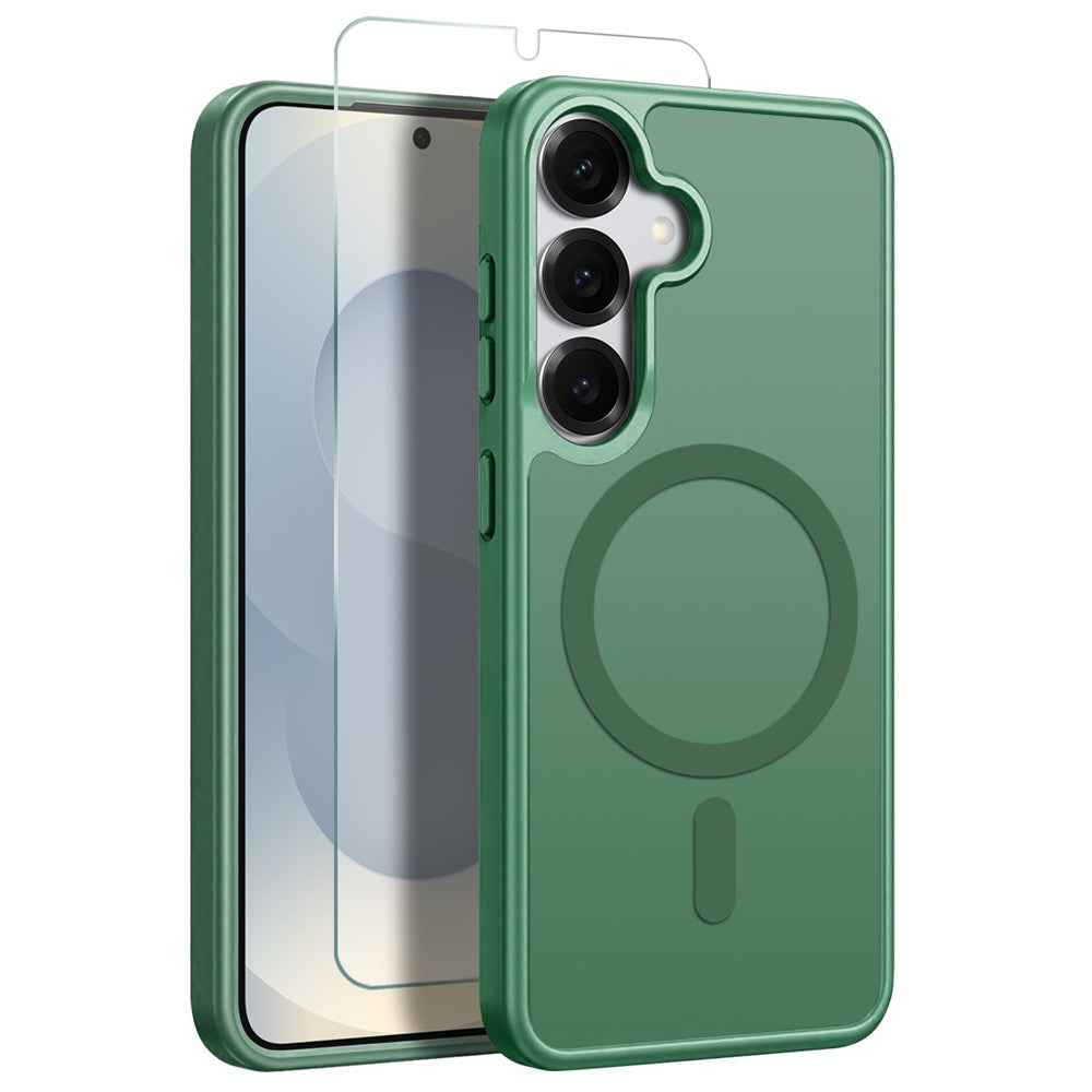 Capa NORTHJO Matte MagSafe com Vidro Temperado para Samsung S25+