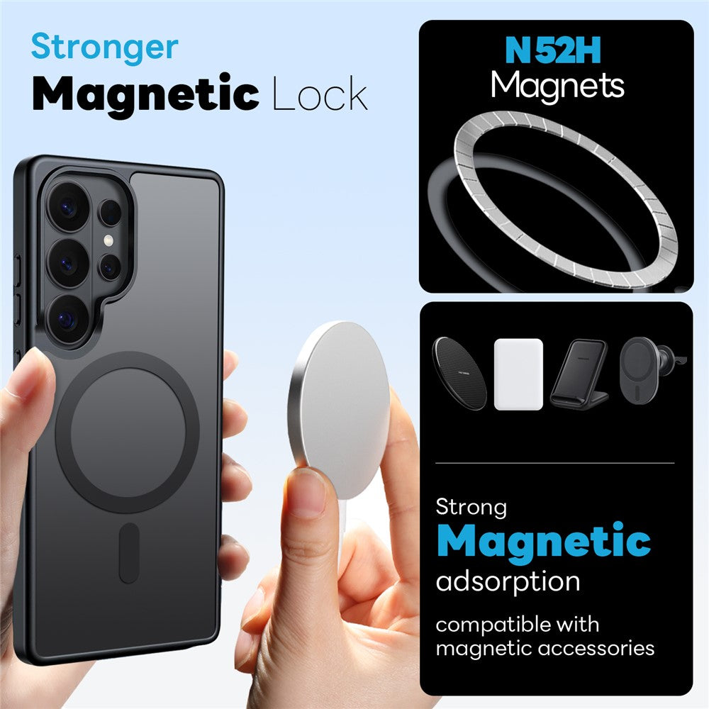 Capa NORTHJO Matte MagSafe com Vidro Temperado para Samsung S26 Ultra