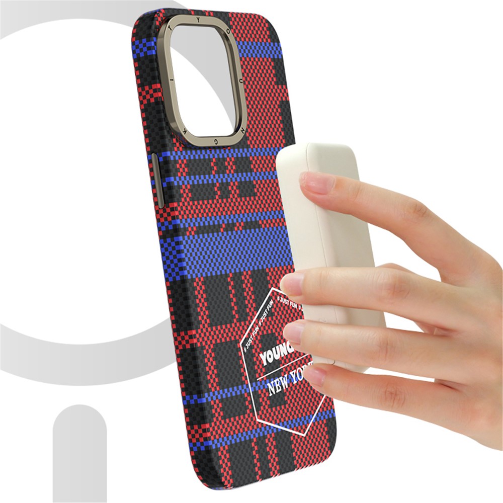 Capa Youngkit Aramid Fiber 600D para iPhone 15 Pro Max