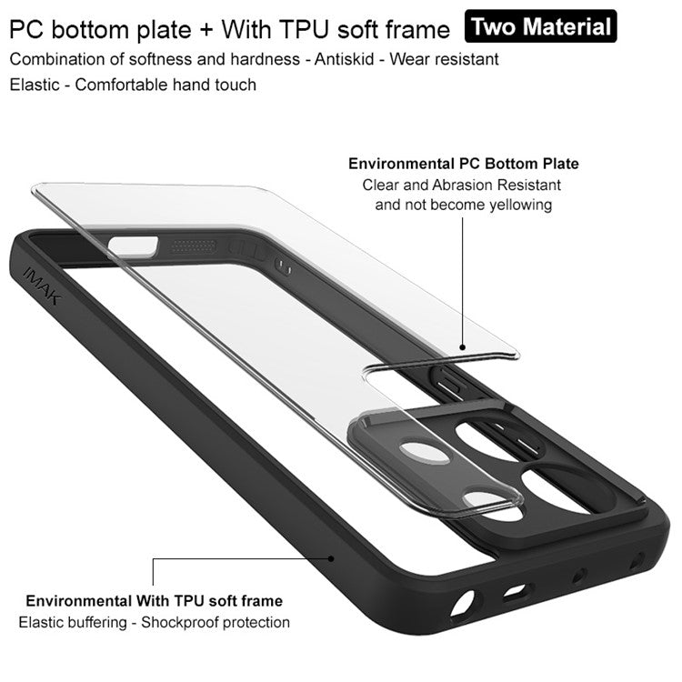 iMak UX‑9A Transparent Case for Xiaomi Redmi Note 13 Pro 5G