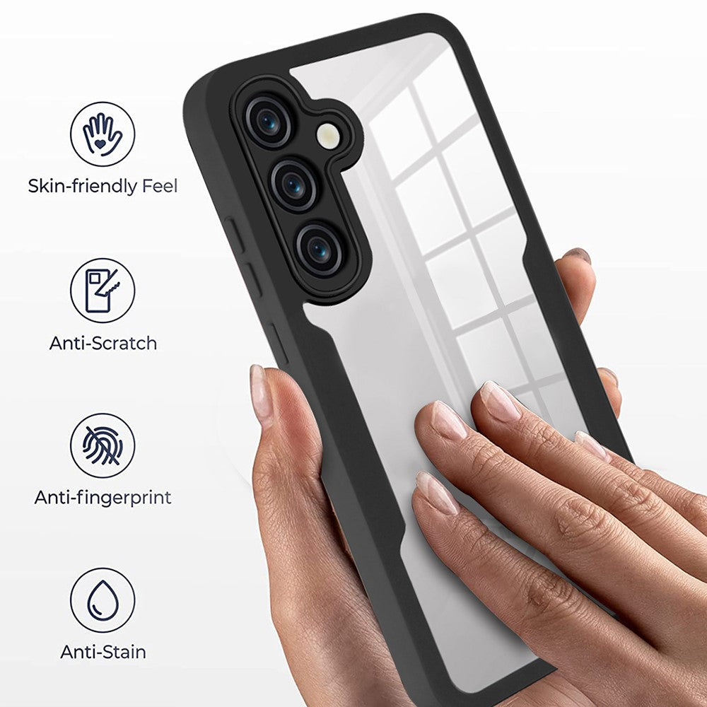 capa acrílica com laterais em tpu para galaxy a55