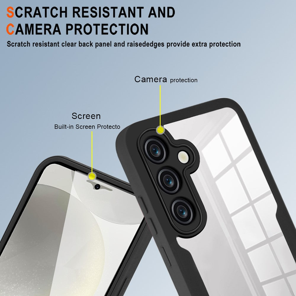 capa anti-amarelamento para samsung a55 5g com proteção frontal