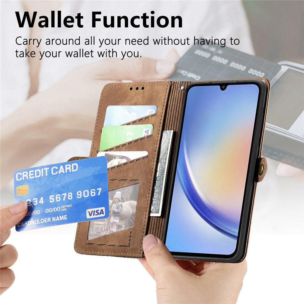 Capa Carteira Geometry Wallet para Samsung A35 5G