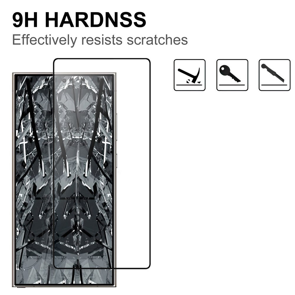 vidro com bordas pretas para samsung s25 ultra