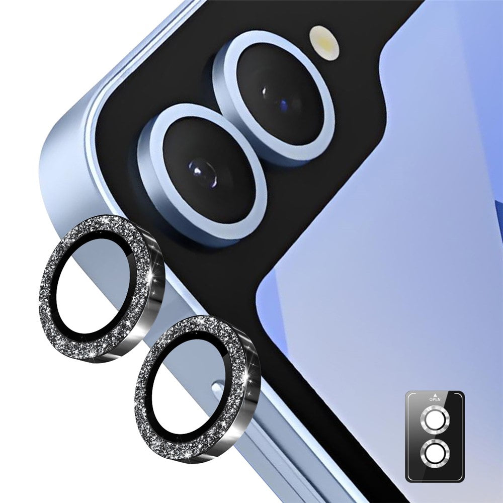 protetor de lente decorativo vidro temperado samsung z flip7 5g